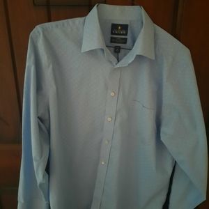 Mens Stafford long sleeve dress shirt 17 34-35